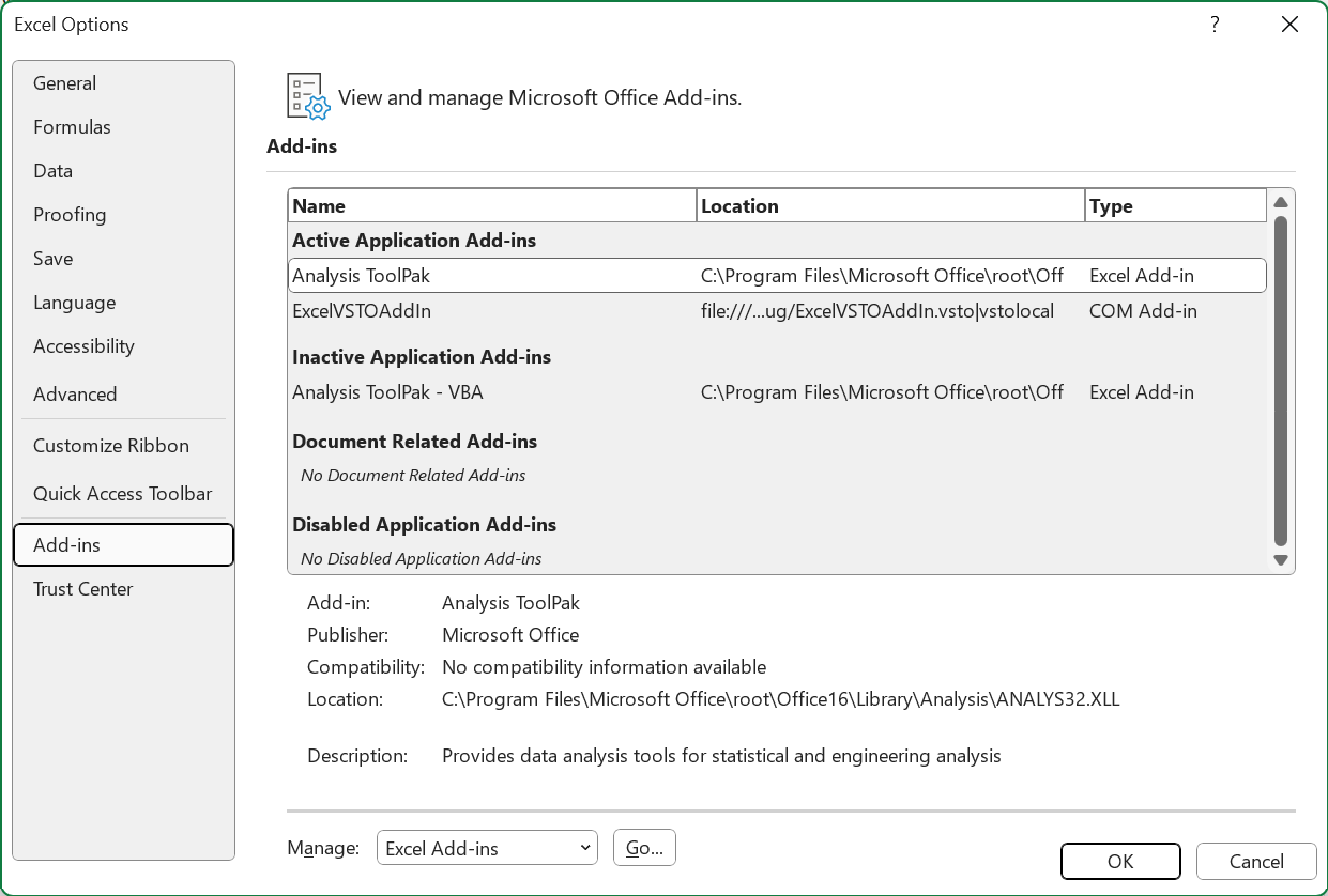 microsoft excel docs